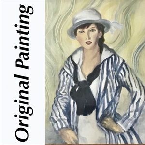 HAND CRAFTED Original Painting Reproduction of Henri’s “Viv in Blue Stripe” 1914